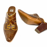FRYE Phoenix Women's Brown Size 7 Pointed Western Mules