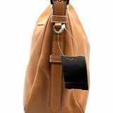 Prada Aimee Large Caramel Hobo Leather Shoulder Bag