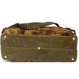 Bottega Veneta Brown Hobo Camoflage Suede Shoulder Bag