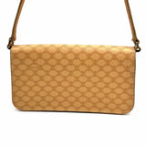 Celine Vintage Coated Canvas Beige Mini Macadam Shoulder Bag