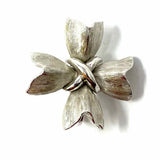 Trifari Silver tone Clip On 1" Earrings