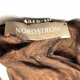 Nordstrom Viscose blend Brown Long 62" Color Block Scarf