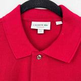 Lacoste Men's Red Size M Polo Long Sleeve Shirt