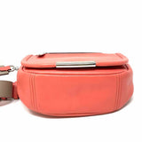 Marc by M. Jacobs Coral Pink Orange Flap Leather Crossbody