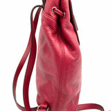 Coach Park Red Turnlock Pebbled Leather BackPack