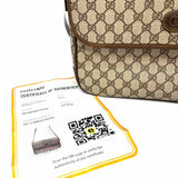 Gucci Coated Canvas Gray GG SUPREME Messenger Bag