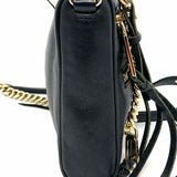 REBECCA MINKOFF Mini 5 Zip Black Zip Leather Crossbody