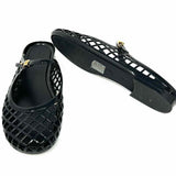 Tory Burch Mellow Jelly Women's Black Size 8 Mary Jane Rubber Mesh Flats