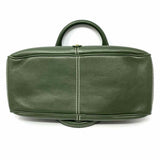 Celine Boogie Green Leather Satchel