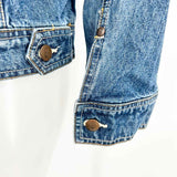 Bill Blass Women's Blue Size PM Trucker Denim Jacket