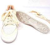 Adidas Forum Bold Stripe Women's Beige Size 9 Lace-up Leather Stripe Sneakers