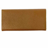Prada Brown Accordion Saffiano Leather Wallet