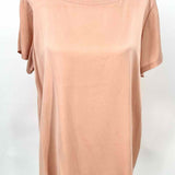 Eileen Fisher Women's Pink Size S Boatneck Silk Blend T-shirt