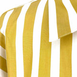 TWP Women's White Yellow Size XS/s Button Down Stripe Long Sleeve