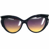 TOM FORD Black Brown Cat Eye Tortoise Frames w/ Sunglasses Attachment
