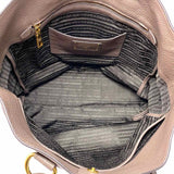 Prada Daino Taupe Pebbled Leather Tote