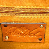 Patricia Nash Leather Black Brown Top Handle Tiger Satchel