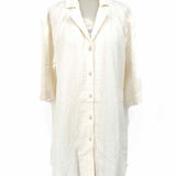 Madewell Women's Off-White Size XS Button Down Cotton Dress