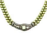 HEIDI DAUS Green Collar embellished Necklace