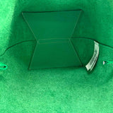 Polo Ralph Lauren Polo Play Small Green Pebbled Leather Tote