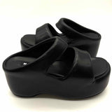 SIMON MILLER Bubble Women's Black Size 38 Platform Vegan Leather Slide