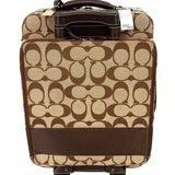 Coach Canvas Beige Rolling Signature Suitcase
