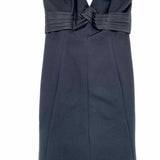 I. Magnin x Farinae Collection Women's Black Size 12 Strapless Bow Dress