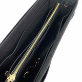 Black Felt Purse Organizer Insert Slender Large