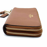 Coach Brown Wristlet Saffiano Leather Wallet
