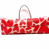 Kate Spade Molly Ever Fallen Coated Canvas Pink Hearts Tote