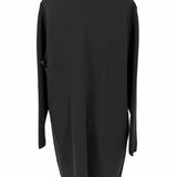Karl Lagerfeld Women's Black Size S Long Open Front Cardigan
