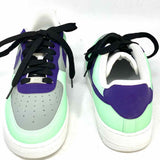 Nike Women's Multi-Color Size 9.5 Lace-up Leather Color Block Sneakers