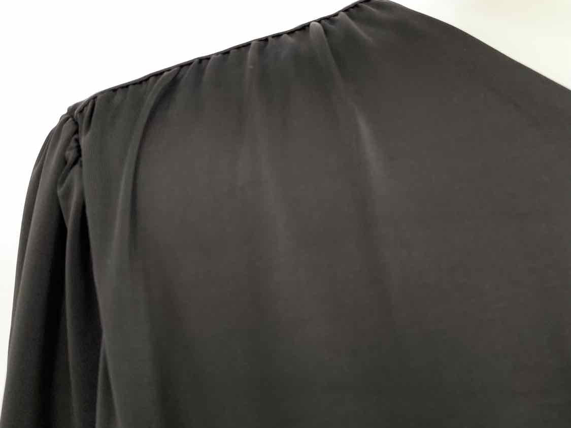 chinese dress ladies bar III Women's Black Size M Long Sleeve Ruched Dress