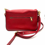 Coach Soft Tabby 26 Red Flap Leather Shoulder Bag