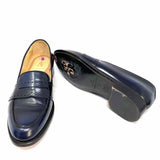 The Office of Angela Scott Ms. Madison Women's Navy Leather Size 39/9 Loafers