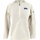 Patagonia Women's Cream Size S 1/4 Zip Knit Pullover Sweater