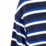 SCOTCH&SODA Men's Navy White Size M Crew Neck Stripe T-shirt
