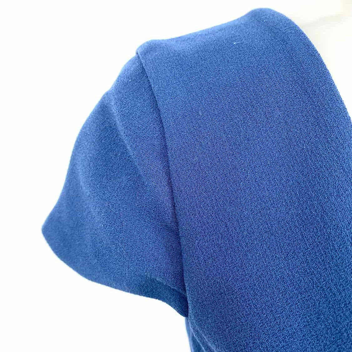 Dress The Population Corey Women's Blue Size XXS Short Sleeve Chiffon Dress