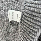 The Knotty Ones Kalvos Women's Gray Size M Open Side Merino Wool Knit Vest