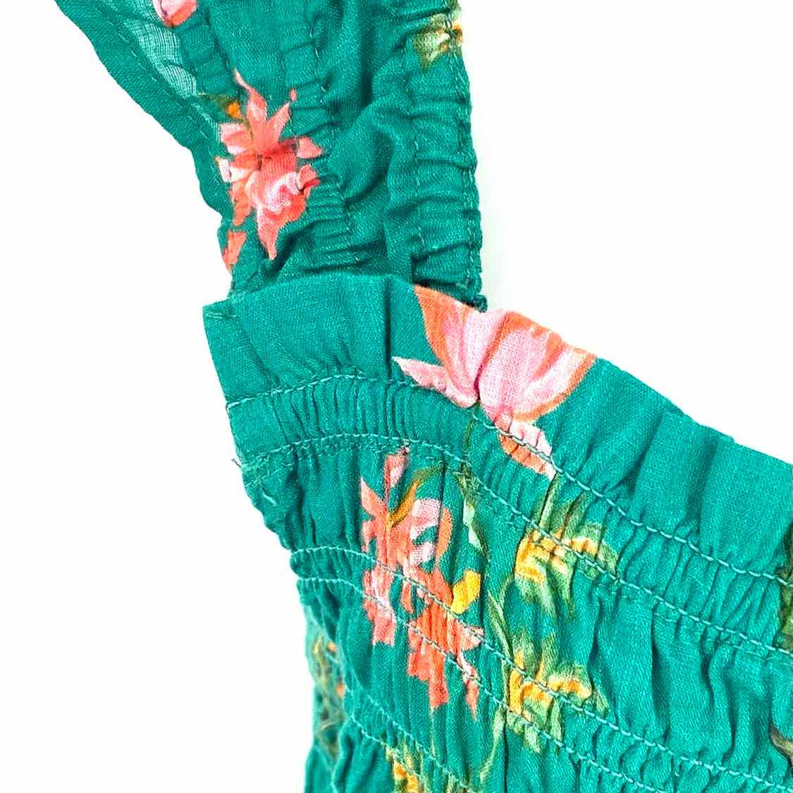 by Anthropologie Women's Green Size S Sleeveless Floral Dress