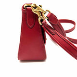 Coach Soft Tabby 26 Red Flap Leather Shoulder Bag