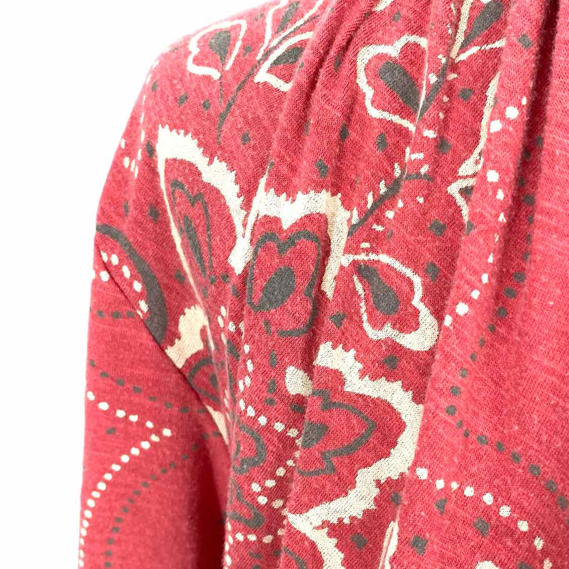 Magnolia Pearl Stargazer Women's Pink Size OS Sharkbite Cotton Bandana Cardigan