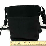 Bottega Veneta Nylon Black Electric Blue Interior Bucket Bag