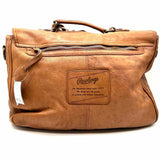 Rawlings Camel Flap Buckle Leather Messenger Bag