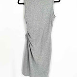 Theory Women's Gray Size M Side Cinch Sleeveless Dress