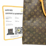 LOUIS VUITTON Coated Canvas Brown Monogram Tote