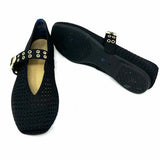 ROTHY'S The Max Buckle Women's Black Size 9 Mary Jane Knit Flats