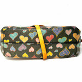 Dooney & Bourke Y2K Scribble Hearts Coated Canvas Multi-black Tote Satchel