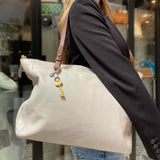 Fossil Rachel Gray Zip Leather Tote