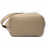 Tory Burch Perry Small Taupe Hobo Pebbled Leather Crossbody